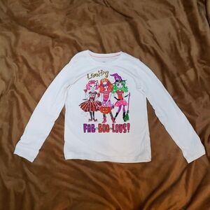 Girls Halloween long sleeve tee